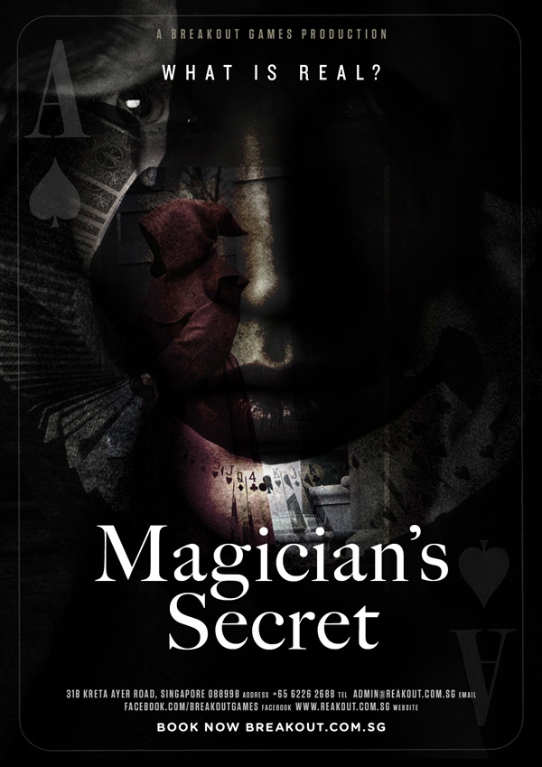 Escape Game Magician"s Secret, BreakOut Games. Singapore.